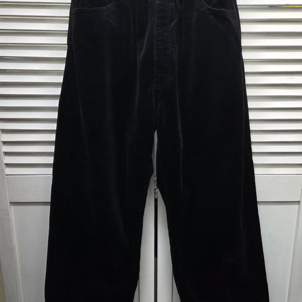 단톤 코듀로이 이지 팬츠 (블랙)