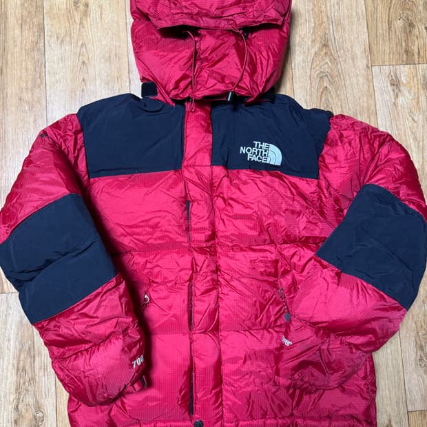 노스페이스 700 눕시 패딩 레드