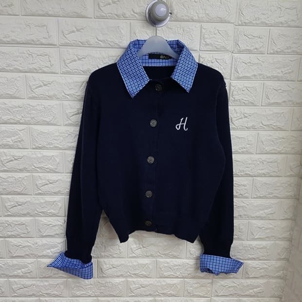 BNX 셔츠 레이어드 가디건 니트 55-66 (미착용.신형)