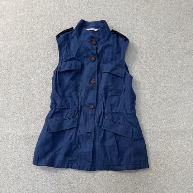 95 빈폴 린넨 민소매 자켓 0202T1