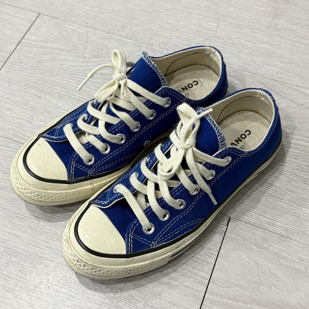 컨버스 척테일러 로우 블루 235