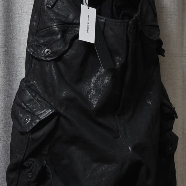 율리우스 25ss 빅포켓 가스마스크 코팅 팬츠