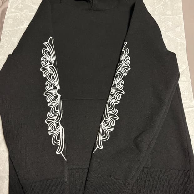 크롬하츠 캐시미어 플로랄 후드 