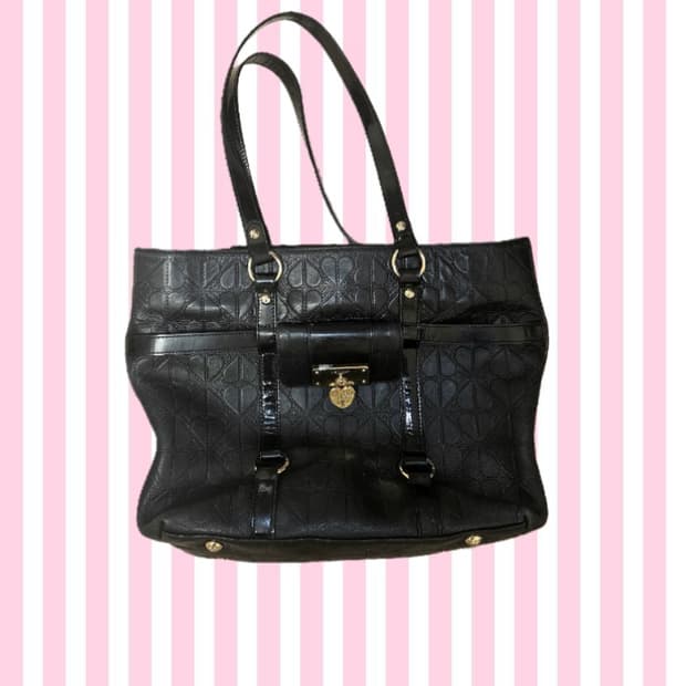 러브캣 오네갸루 하트 금장 숄더백