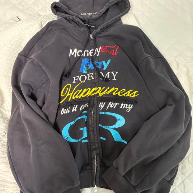 프로젝트 G/R 후드 집업 네이비