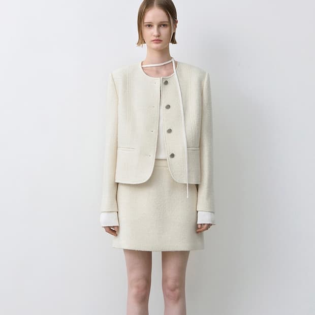 Atelier Nain SPRING BOUCLE SET-UP JACKET