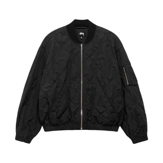 [S]스투시 라이트웨이트 코튼 봄버 블랙/Stussy Bomber