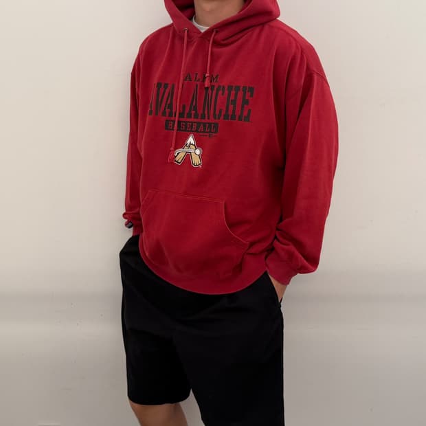 잔스포츠 오버핏 후드티