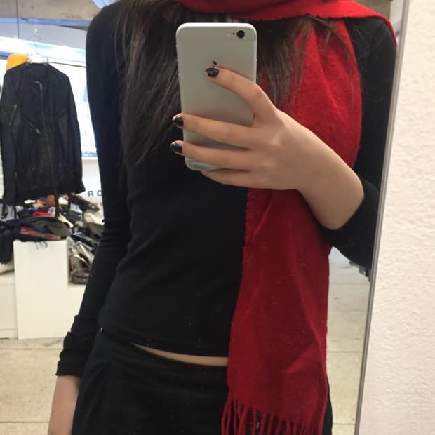 Polo Ralph Lauren Wool Fringe Scarf 