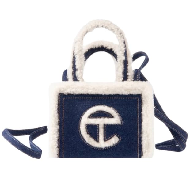 텔파 X 어그 콜라보 스몰 데님 토트백 크로스백