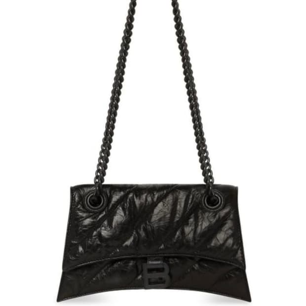 발렌시아가 크러쉬 스몰 체인 퀼팅 백 