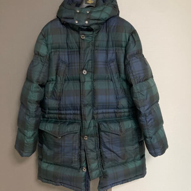 폴로 랄프로렌 체크 패딩 점퍼 L