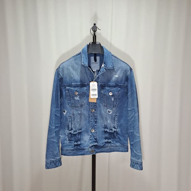 (새제품 택포) 코오롱시리즈 셀비지 데미지 트러커 자켓 B603