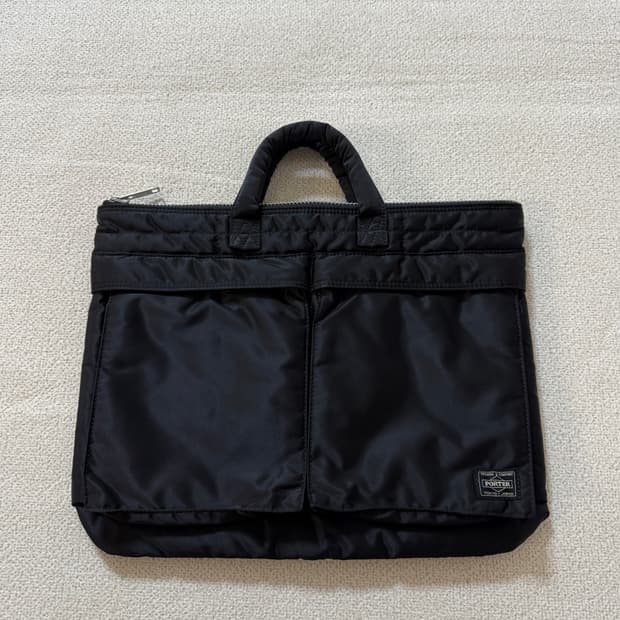 PORTER 포터 탱커 숏 헬멧백 S 블랙 서류가방 