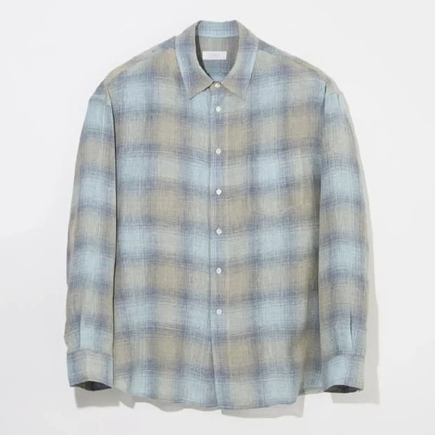 모마디자인 린넨 체크셔츠 50