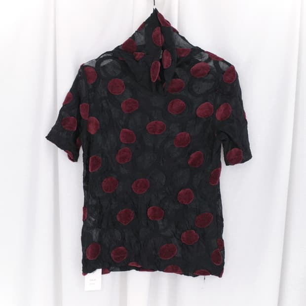 hiroko koshino) dot see-through half T