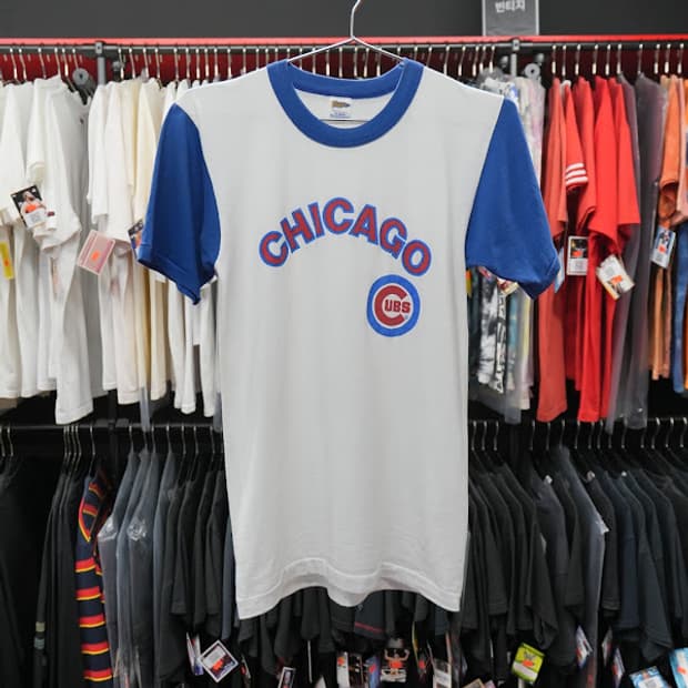 1970년대 빈티지 싱글 스티치 Chicago Cubs 티셔츠