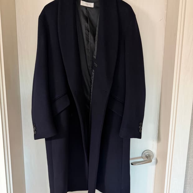 토니웩 크루도 숄카라 오버코트 네이비 m