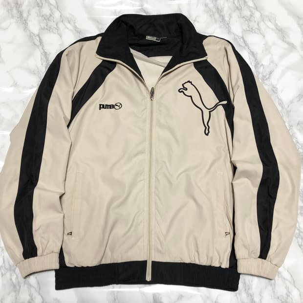90s 푸마 올드스쿨 빅로고 바람막이 자켓