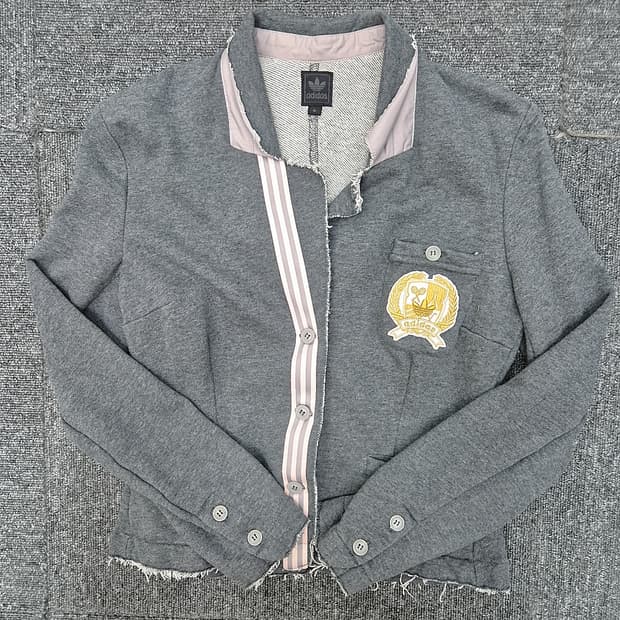 [M]<아디다스>그레이 스웨트 블레이져