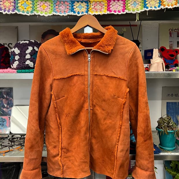 Vintage Brown Shearling Jacket  