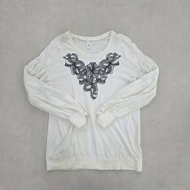 [실측확인] 빈티지 유니크 긴팔티 팔뚝살커버 1229J