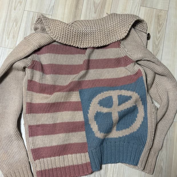 비즈빔 Visvim 성조기 니트 가디건 1