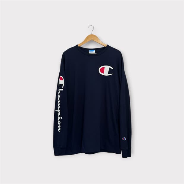 새상품 챔피온 Y2K 빅로고 롱슬리브 긴팔티 XL
