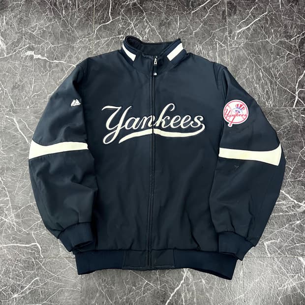 마제스틱 뉴욕 양키스 오버사이즈 바시티 자켓