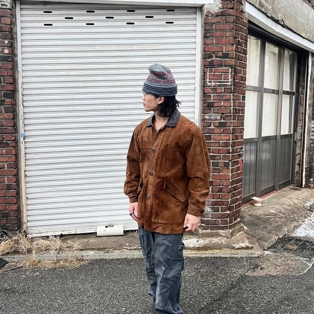 90s coney island suede jacket