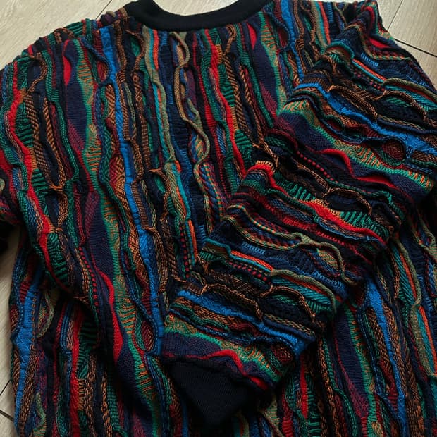 빈티지 쿠지 케이블 니트