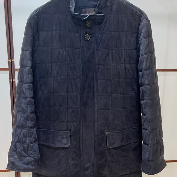 갤럭시(Galaxy) 수젤로 천연 염소가죽 퀼팅 자켓 (100)