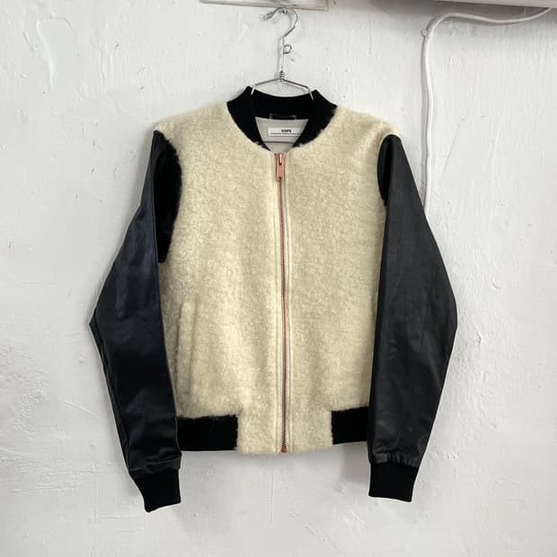 HOPE 호프 울 레더 봄버자켓