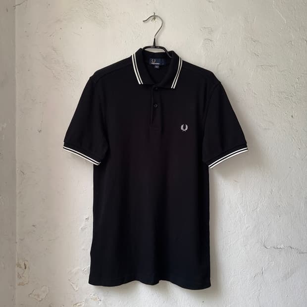 [S]Fred perry 프레드페리 블랙 반팔 카라티