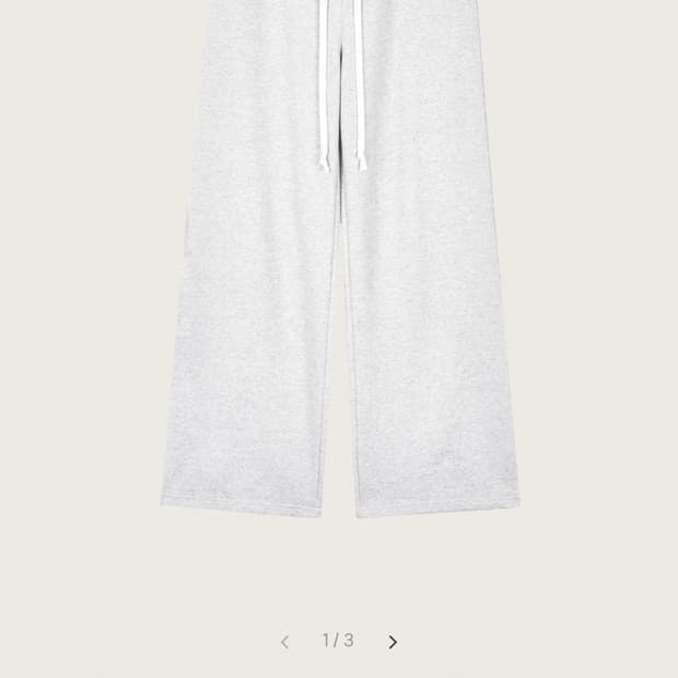 미개봉 새상품) 클리시어 09 넘버링 팬츠 라이트 멜란지