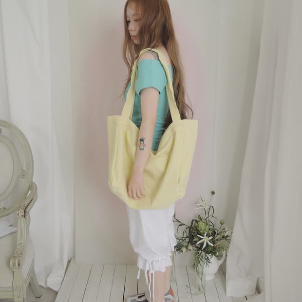 이알알 washing shoulder bag yellow