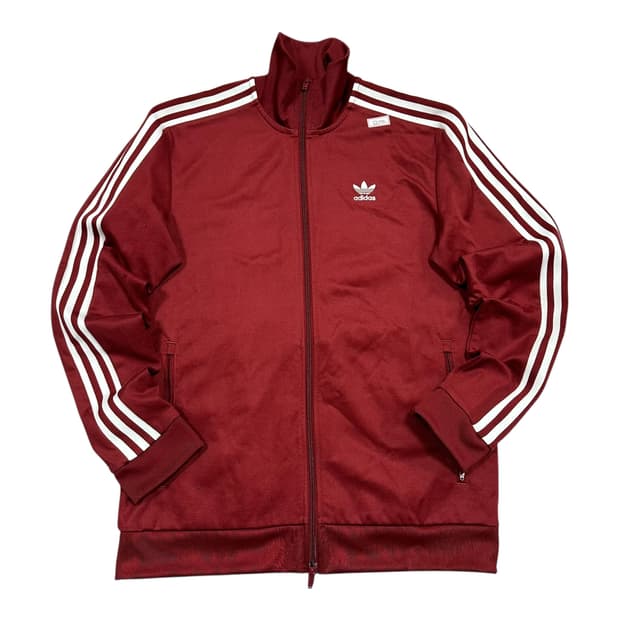 ✨ (바배) 아디다스 버건디 베켄바우어 마룬 투웨이 트랙탑 져지 