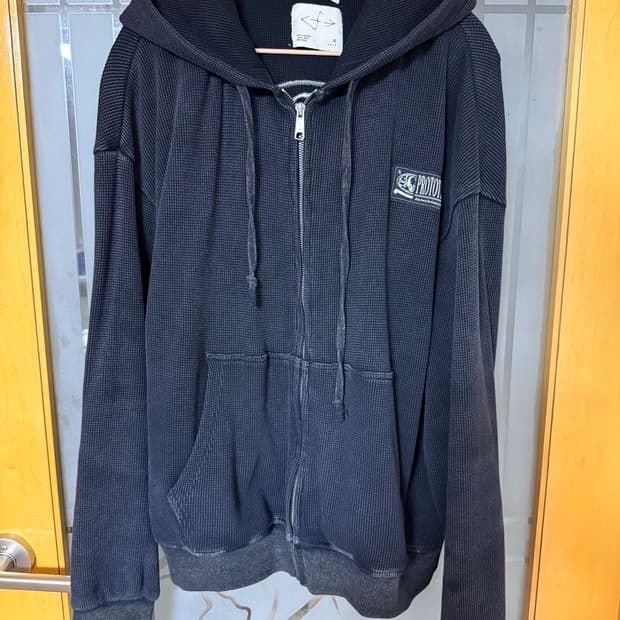 ETCE 프로토타입 와플 후드 집업 차콜