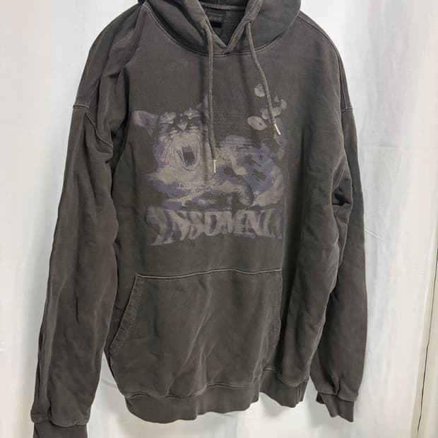 꼼파뇨 고양이 프린트 후드