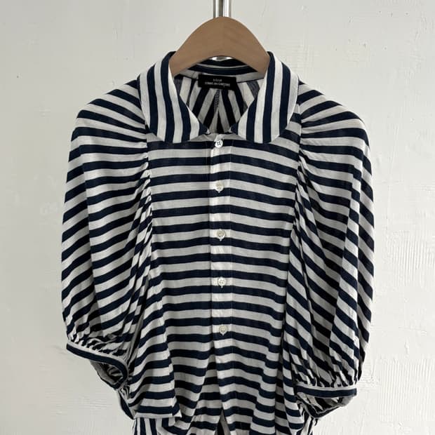 Comme des Garcons 꼼데가르송 트리콧 스트라이프 가디건