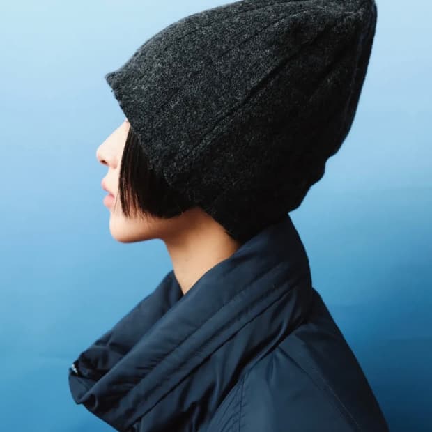 플리즈프로젝트 OVER-RIBBED BEANIE, CHARCOAL