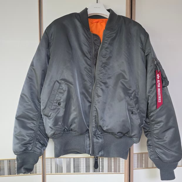 알파인더스트리 MA-1 건메탈 L사이즈