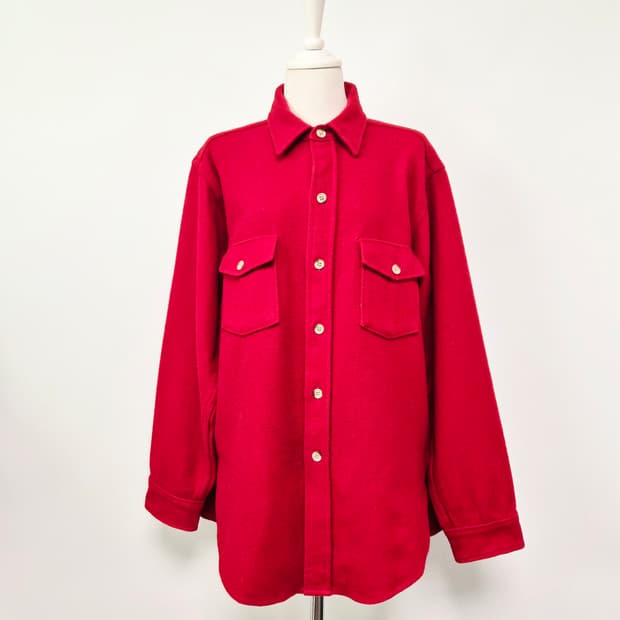 울리치 워크셔츠 wool 레드 라지사이즈