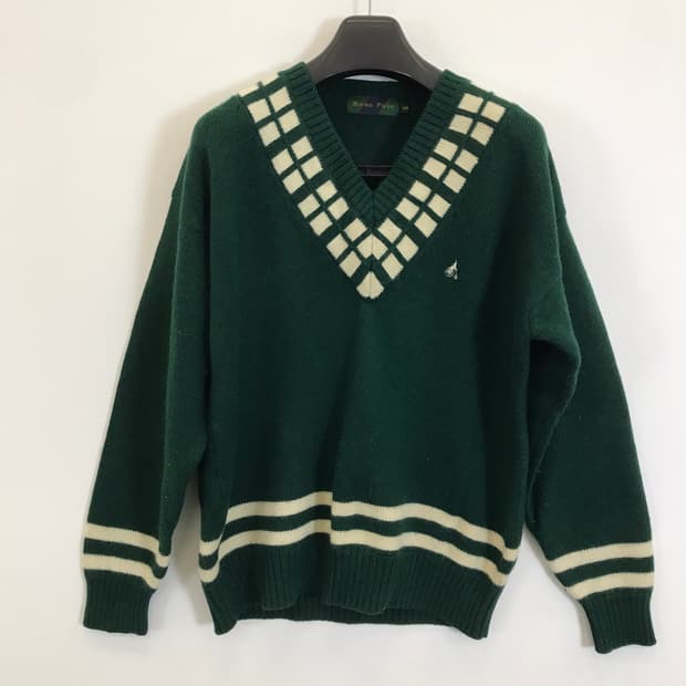 빈폴 90s 딥그린 브이넥니트 [105]