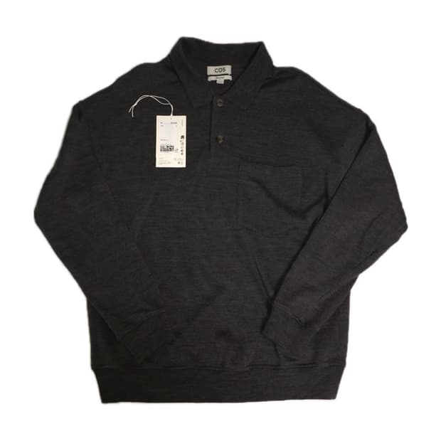 COS 울 니티드 폴로 셔츠 M