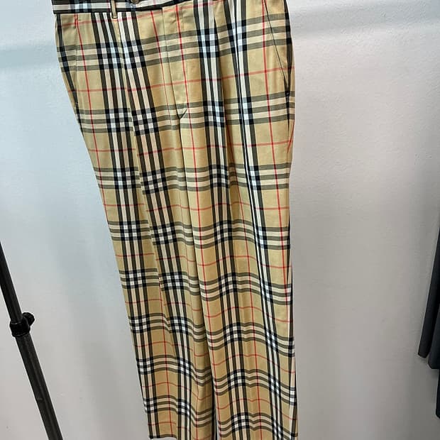 33-34) 버버리골프 노바체크 치노팬츠 