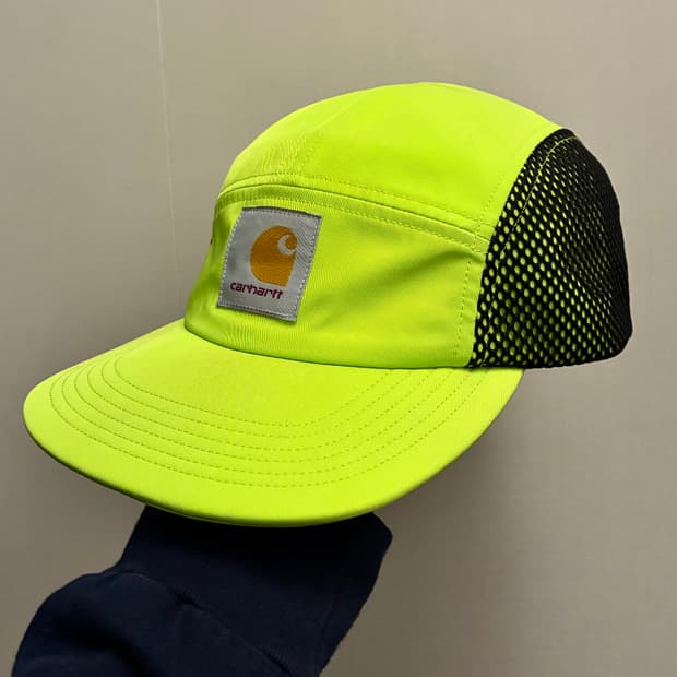 (F)칼하트 Wip 키건 5패널 러닝 제트캡 캠프캡 모자 네온 형광