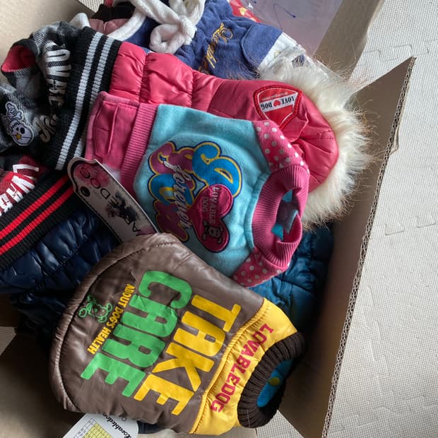 애견 강아지 패딩 옷 24점 일괄