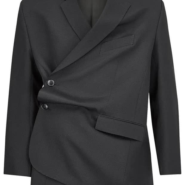 마틴로즈 트위스트 랩 블레이저 오버사이즈 자켓(46)