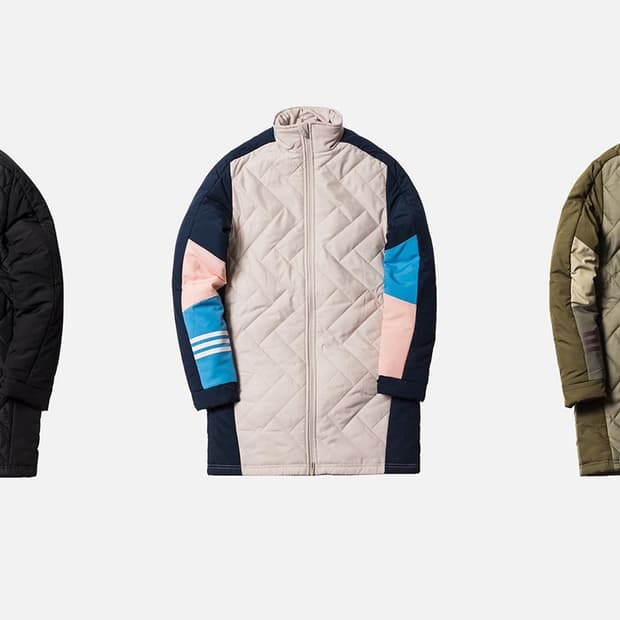 KITH X Adidas Flamingos 다운 코트